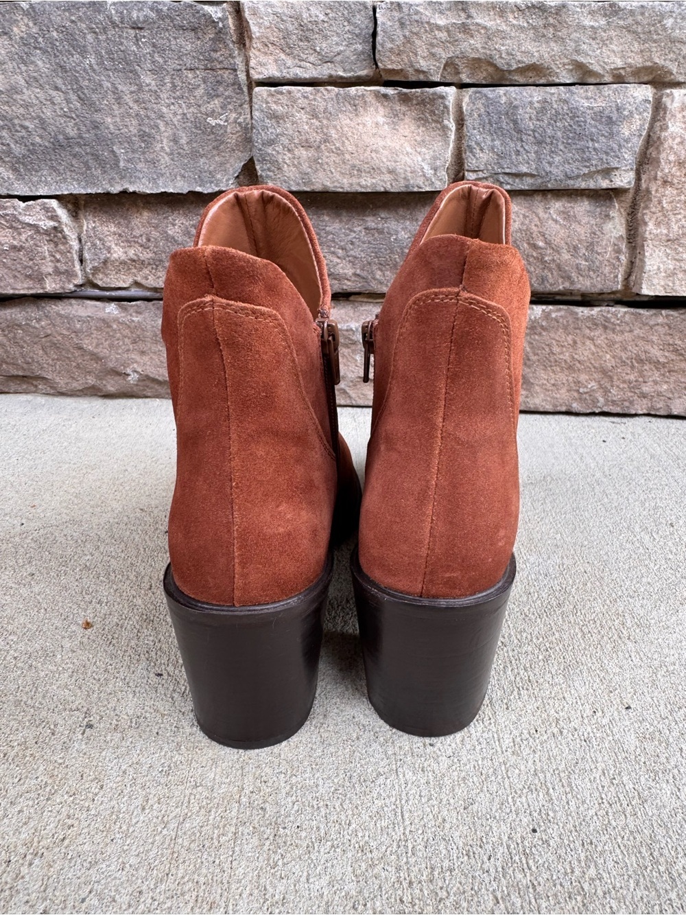 Seychelles Pretty Little Bird Suede Boots Western Ankle Booties Women's Size 10 - Picture 6 of 9
